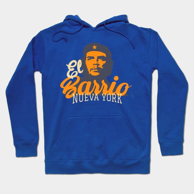 New York El Barrio  -  Spanish Harlem  - El Barrio  NYC Che Guevara Hoodie by Boogosh